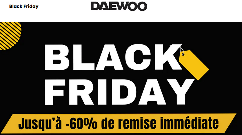 daewoo black friday