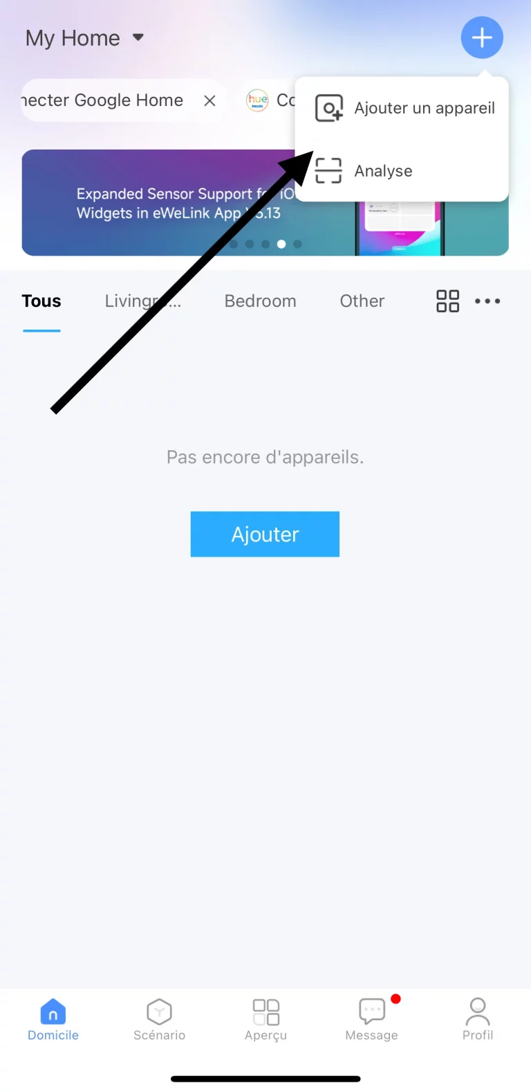 installation sonoff ewelink etape 3