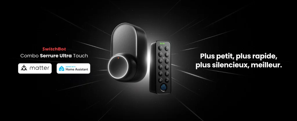 serrure connectée switchbot lock ultra touch combo avec empreinte digitale